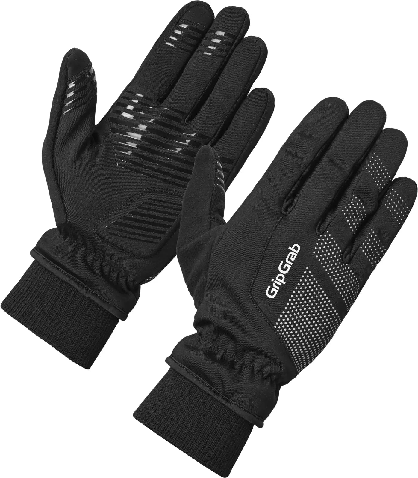 GripGrab RIDE 2 Winddichte zwarte winterhandschoenen Haaghoek