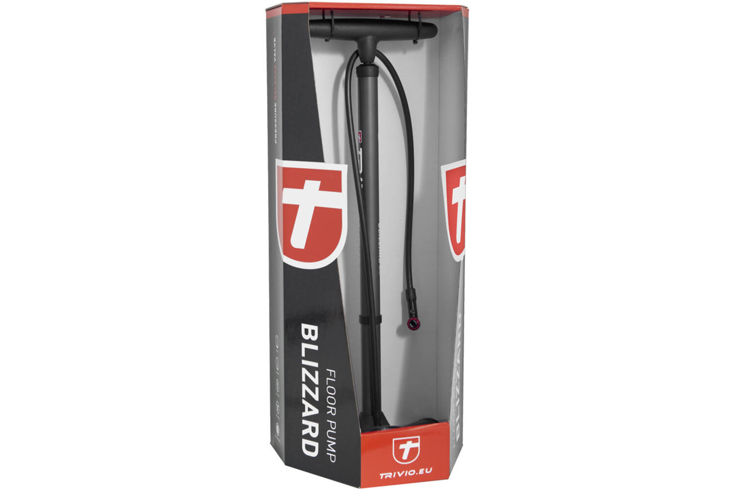 Trivio - Fietspomp Blizzard Hogedruk 12 Bar/180 Psi Staal