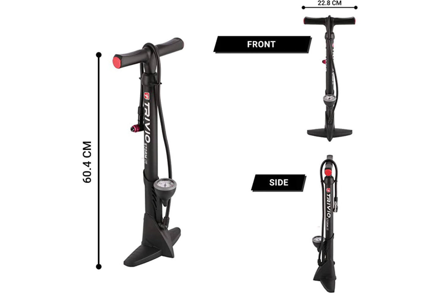 Trivio - Fietspomp Storm Hogedruk 11 Bar / 160 Psi