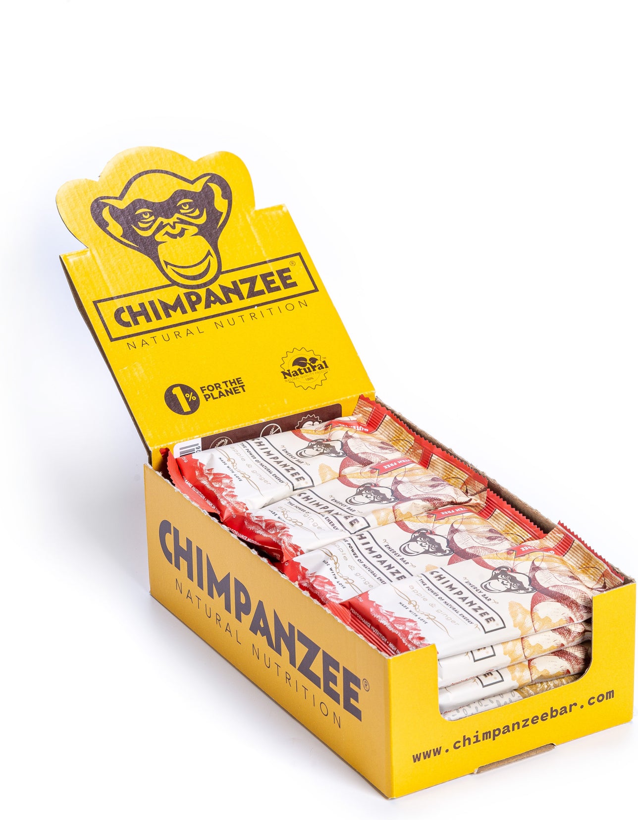 Chimpanzee Energy Bar Apple & Ginger  - Per stuk