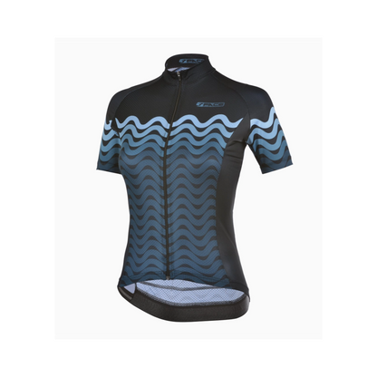 Wave koerstrui dames Donkerblauw Zwart - Threeface Cycling Wear